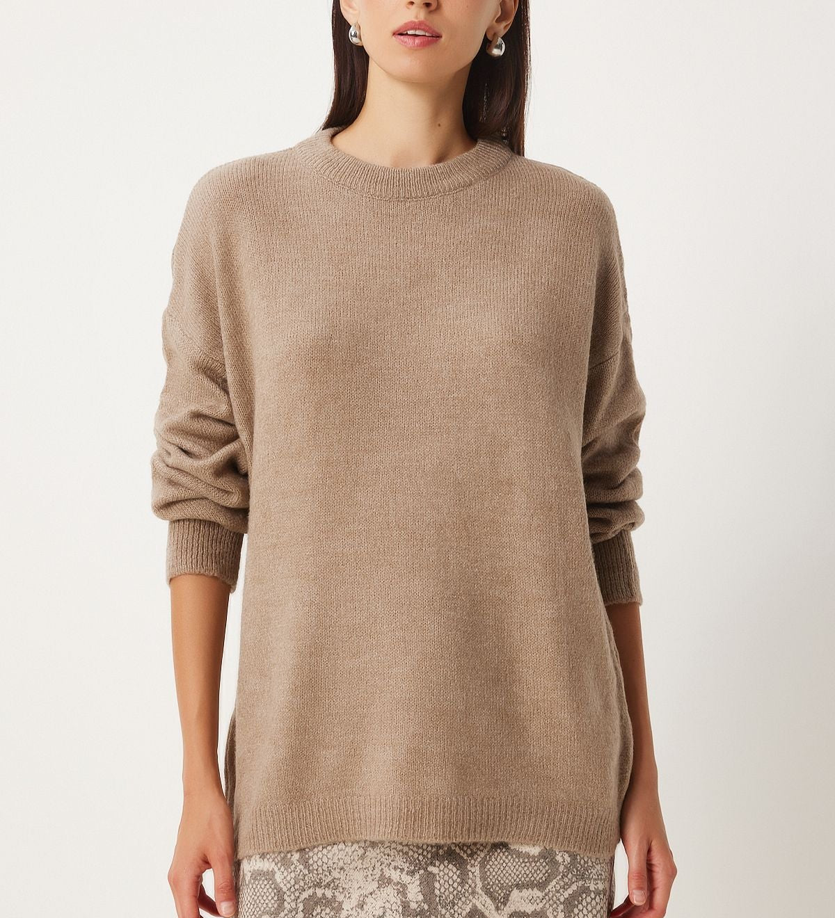 Oversized Cashmere Blend Sweater | Women’s Cozy Knit Pullover