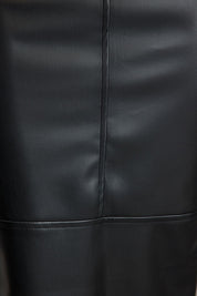 Sleek Faux Leather Midi Skirt – Bold and Versatile for Every Occasion