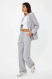 Olive Green High-Waist Tailored Pants – AtikaStyle