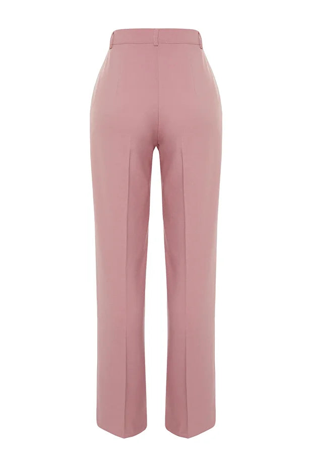 Olive Green High-Waist Tailored Pants – AtikaStyle