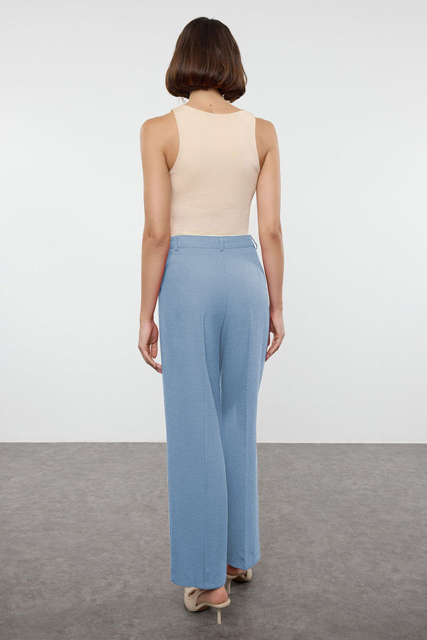 Olive Green High-Waist Tailored Pants – AtikaStyle