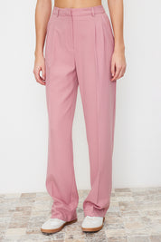 Olive Green High-Waist Tailored Pants – AtikaStyle