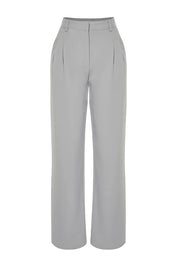 Olive Green High-Waist Tailored Pants – AtikaStyle