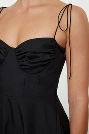 Women’s White Bustier Maxi Slip Dress – Elegant Spaghetti Strap Gown | Atikastyle