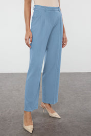 Olive Green High-Waist Tailored Pants – AtikaStyle