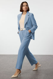 Olive Green High-Waist Tailored Pants – AtikaStyle