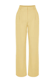 Olive Green High-Waist Tailored Pants – AtikaStyle