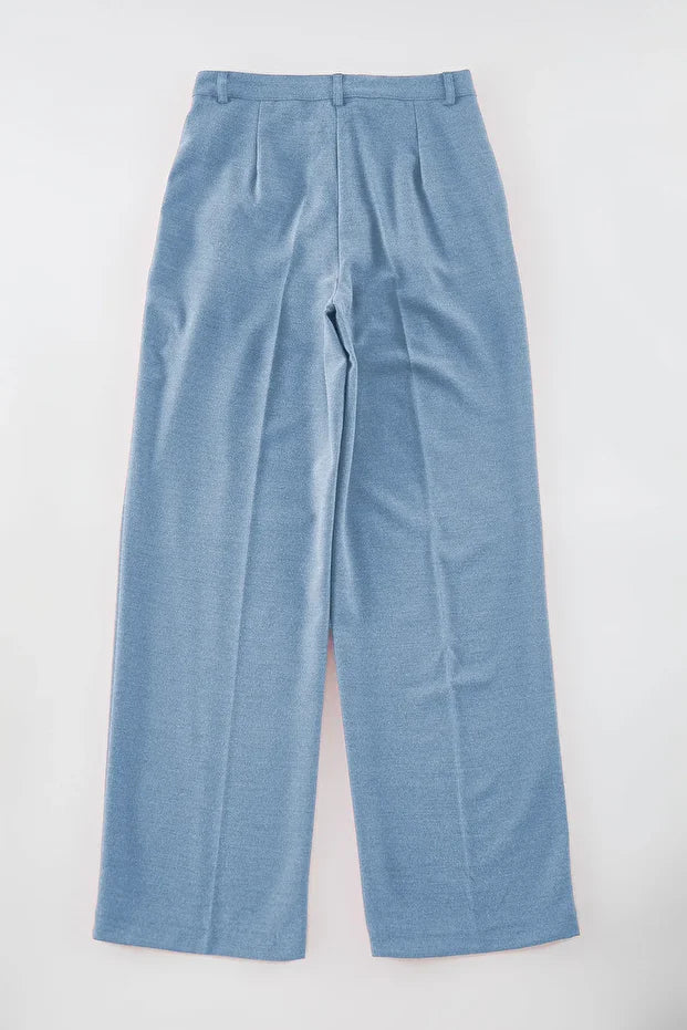 Olive Green High-Waist Tailored Pants – AtikaStyle