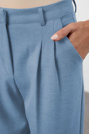 Olive Green High-Waist Tailored Pants – AtikaStyle