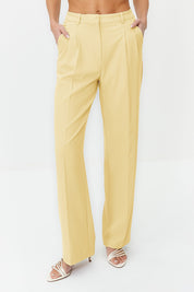 Olive Green High-Waist Tailored Pants – AtikaStyle