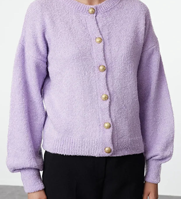 Pastel Yellow Button-Up Cardigan – AtikaStyle