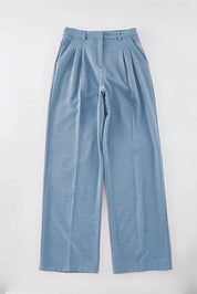 Olive Green High-Waist Tailored Pants – AtikaStyle