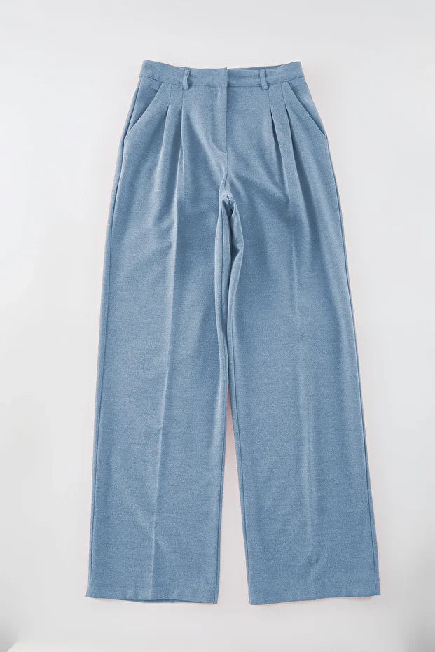 Olive Green High-Waist Tailored Pants – AtikaStyle