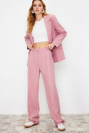 Olive Green High-Waist Tailored Pants – AtikaStyle