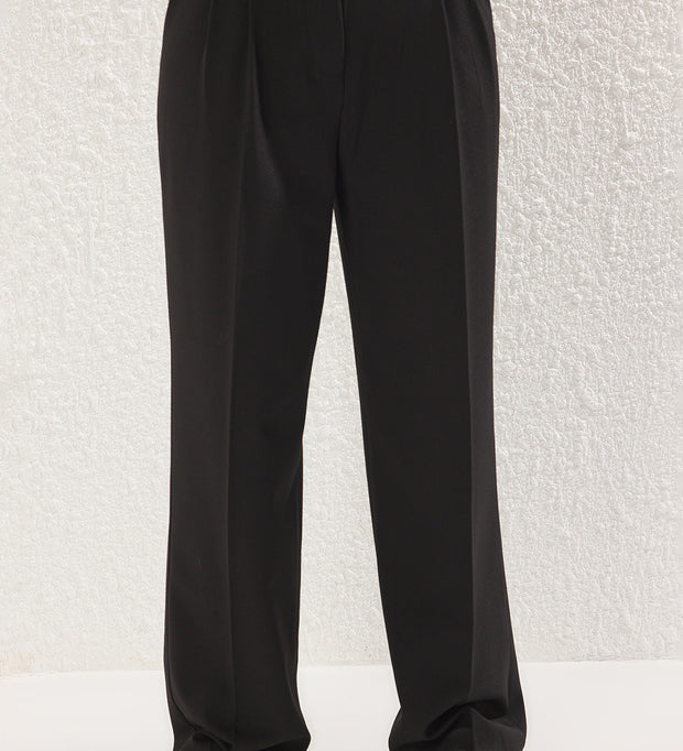 Olive Green High-Waist Tailored Pants – AtikaStyle