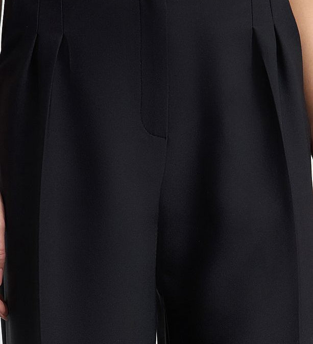 Women’s High-Waisted Beige Wide-Leg Trousers – Tailored Workwear Pants | Atikastyle