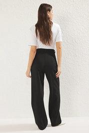 Olive Green High-Waist Tailored Pants – AtikaStyle