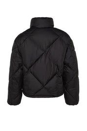 Black Oversized Puffer Coat with Plush Collar | Winter Outerwear | AtikaStyle