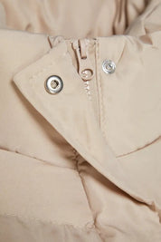 Beige Water-Repellent Puffer Coat | Warm Winter Outerwear | AtikaStyle