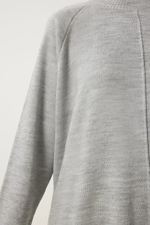 Light Grey Knit Sweater & Pants Set | Cozy Two‑Piece Lounge Co‑Ord | AtikaStyle