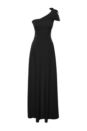 ONYX ONE-SHOULDER GOWN