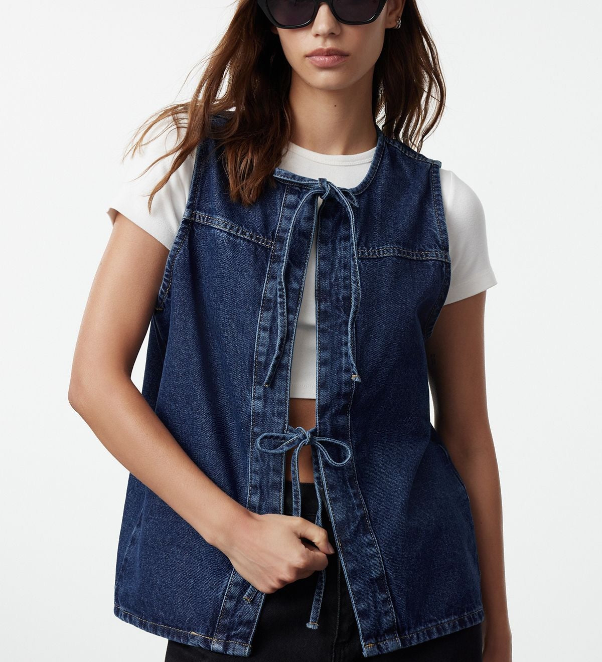 Classic Denim Vest - Versatile Layering Piece